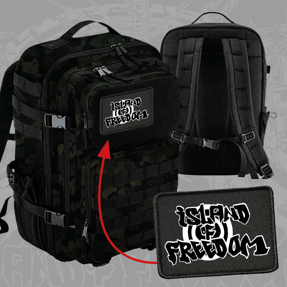 Batoh s vyměnitelnými patchemi 35L